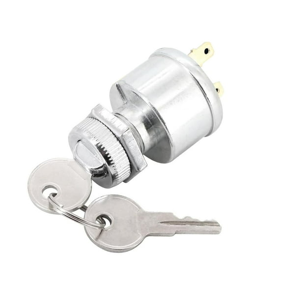 GUYUTING Vehicle 2 Position Ignition Switch with 2 Keys 17421 G1 Replacement for EZGO Golf Cart Utility