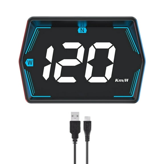 GUYUTING Vehicle Speed Display Car GPS HUD for Universal Application Safety Alarms Compass Navigation Data
