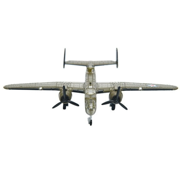 GUYUTING WWII US B-25 Mitchell Bomber Alloy Model Plane 1/200 Scale Detailed Replica 3.1 Collector Display Gift