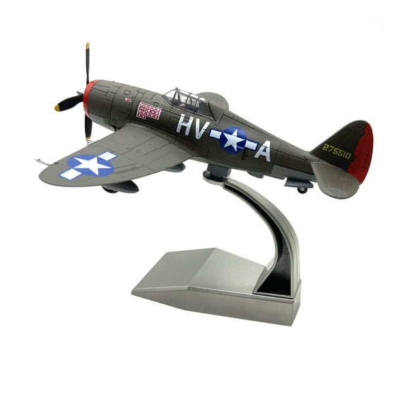 GUYUTING WWII USAAF P-47 Thunderbolt Fighter Model 1:72 Scale Replica for Collection Display Great Gift Idea