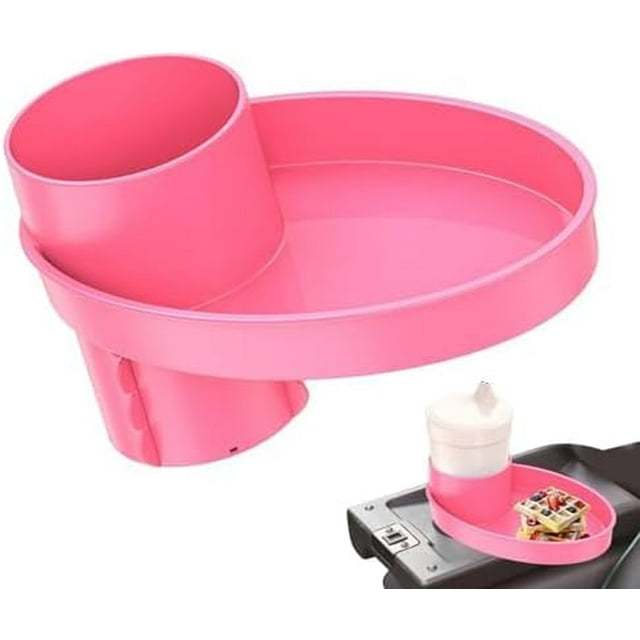 GUZEIR Car Seat Snack Tray, Portable Cup Holder Plate, Toddler Car Seat