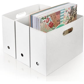 Plastic File Boxes with Handles for Easy Storage