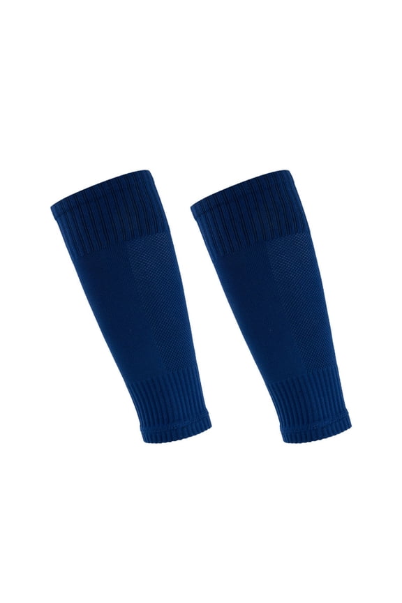 Calf Sleeves Unisex Dark Blue - Breathable Mesh, Non-Slip Ribbed Cuffs, Muscle Support & Fatigue Relief, One Size Fits Most Adults, 1 Pair for Sports & Daily Use,Size 6-14T
