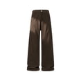 thumbnail image 1 of GUZOM Mens Brown Wide Leg Cargo Pants, Casual Relaxed Fit with Pockets, 100% Polyester Big & Tall Sizes M-5XL,Size 5XL, 1 of 6
