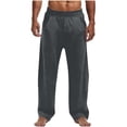 thumbnail image 1 of GUZOM Mens Lounge Pants Dark Gray Loose Fit Sweatpants 100% Polyester Soft Relaxed Fit with Drawstring Waist and Side Pockets,Size L, 1 of 9