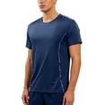 thumbnail image 1 of GUZOM Mens Nylon Quick Dry Performance T-Shirts Moisture Wicking Breathable Crewneck Short Sleeve for Gym Running Workout Athletic Navy M-5XL,Size 4XL, 1 of 8