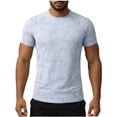 thumbnail image 1 of GUZOM Mens Performance Quick Dry T Shirt Nylon Spandex Moisture Wicking Athletic Casual Crewneck Regular Fit White,Size XL, 1 of 8