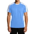 thumbnail image 1 of GUZOM Mens Sky Blue Color Block Raglan Sleeve Performance T-Shirt, Quick Dry Moisture Wicking Breathable for Gym Running Workout, Sizes XS-5XL,Size M, 1 of 8