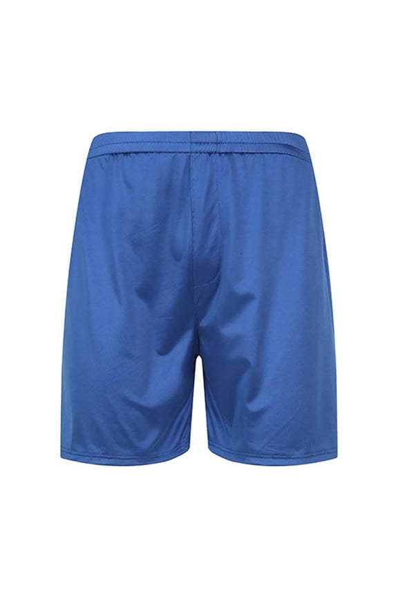 Mens Stretch Shorts | Nylon Casual Lounge Shorts with Elastic Waistband for Men | Navy Blue Lightweight Comfort for Walking & Everyday,Size L