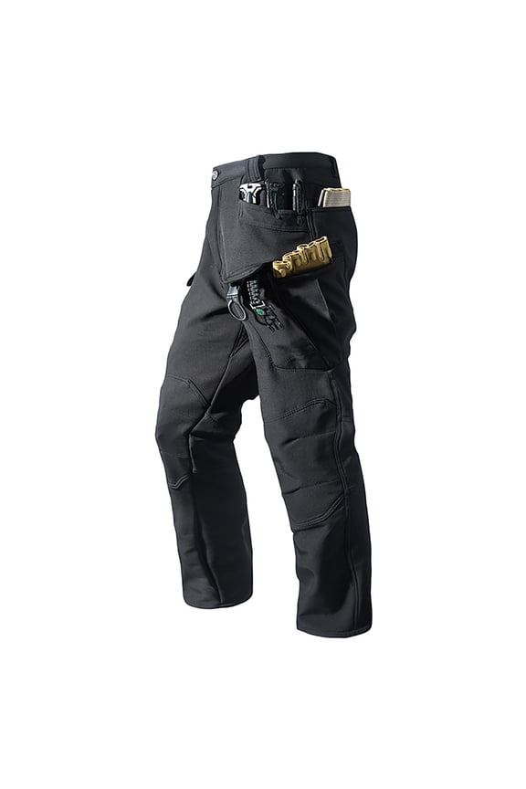 Mens Tactical Cargo Pants 100% Cotton Relaxed Fit with Multiple Pockets for Work Hiking Outdoor, Black (S-XXXL),Size S