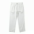 thumbnail image 1 of GUZOM Mens White Linen Pants Relaxed Fit Straight Leg, Breathable Cotton Linen Blend Casual Summer Beach Vacation Pants,Size S, 1 of 5