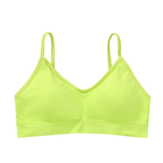 GUZOM Women's Wireless Pullover Seamless Bralette - Comfortable Everyday Wear, Size L, Yellow - Affordable & Versatile for Lounge, Sleep, Yoga