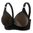 thumbnail image 1 of GUZOM Womens Plus Size 38 Gold Bra - Supportive Full Coverage, Adjustable Straps, Patterned Cups, All-Day Comfort, Single Pack, 1 of 8