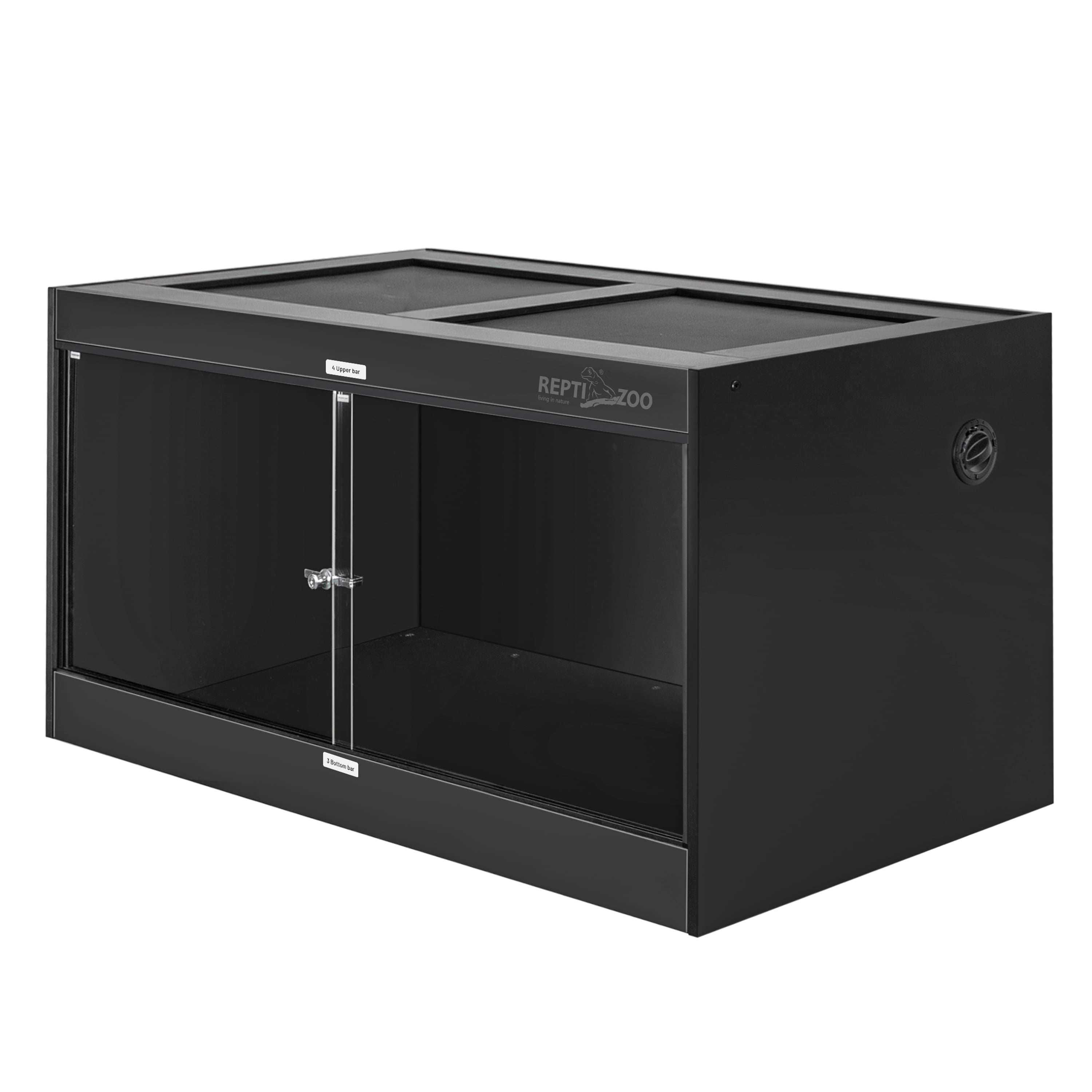GUZZLO 120 Gallon PVC Reptile Enclosure, 48x24x24 , Black - Walmart.com