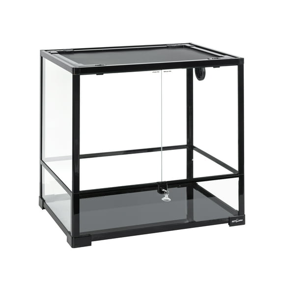 GUZZLO Full Glass Reptile Terrarium,  45 Gallon, Reptile Tank for Small Animal, 24 x 18x 24 In