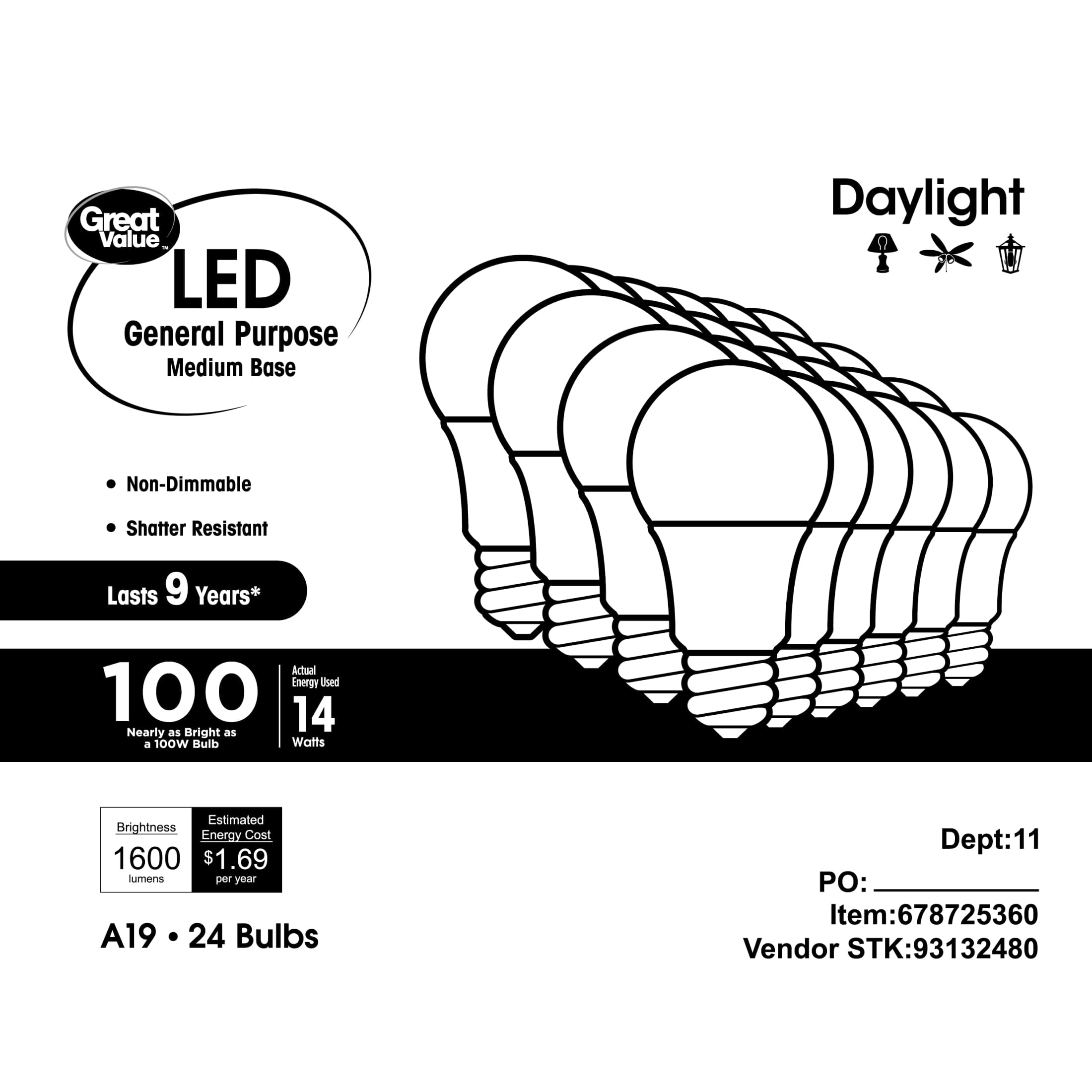 GV 100W 9YR DL 24PK