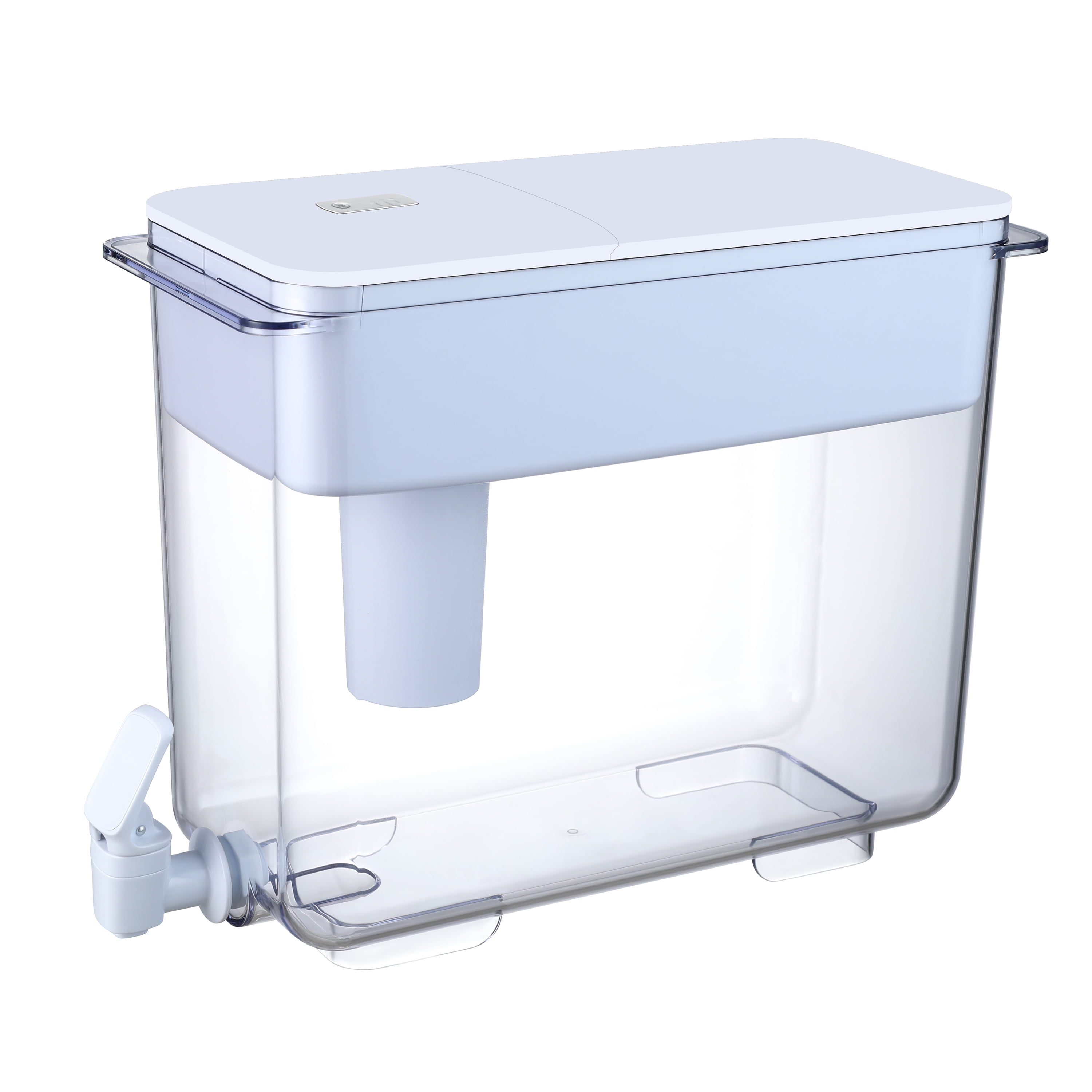 Great Value Water Filter Pitcher 30 Cup Series, White Color, BPA-Free, Brita Filter Compatible , NSF Certified,30 Cup , Digital Timer Indicator,HS525,White