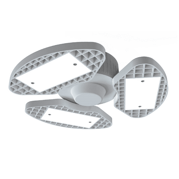 Great Value LED Daylight Garage Light, 30-Watt (3000-Lumen) 3 Adjustable Lighted Blades, E26 Screw-in Base