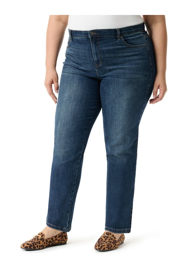 Swan Series Women's Plus Amanda 5 Pocket Jeans, Sizes 16W-24W