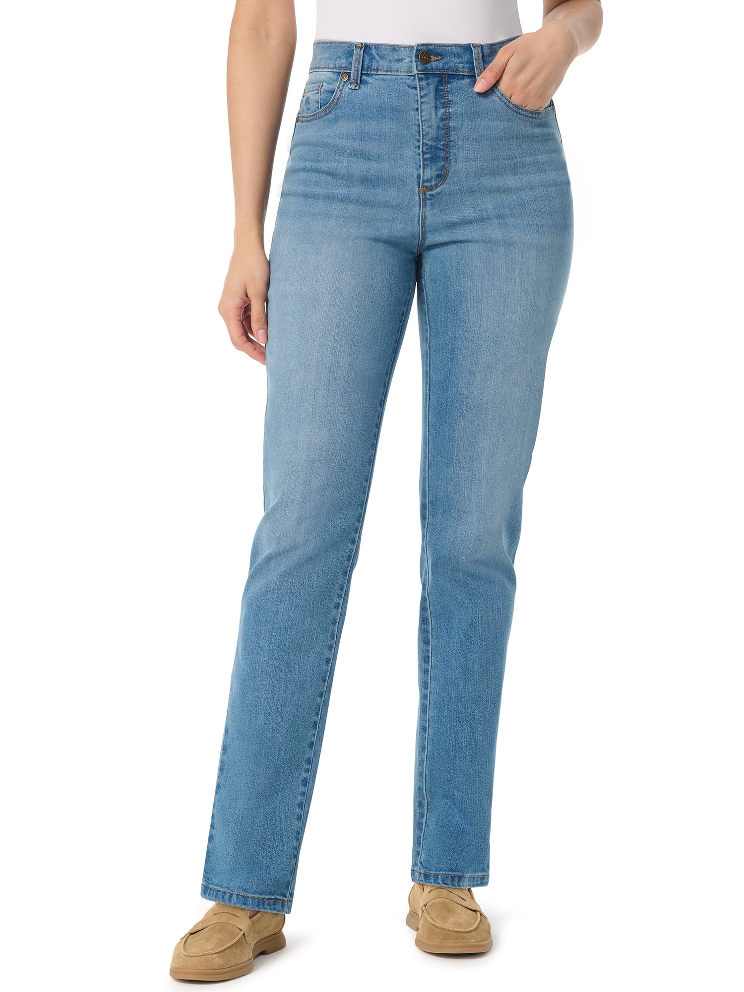 Gloria Vanderbilt Swan Series Women's Amanda 5 Pocket Jeans, Sizes 2-18
