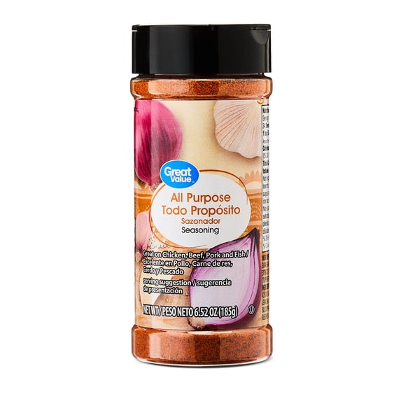 Great Value All Purpose Seasoning, 6.52 oz