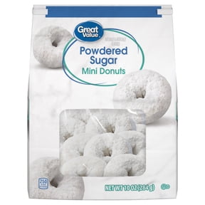 Great Value Powdered Sugar Mini Donuts, 10 oz