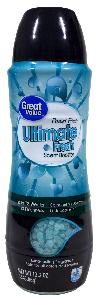 Great Value Ultimate Fresh Scent Booster, Power Fresh, 12.2 oz, Compare to Downy Unstopables