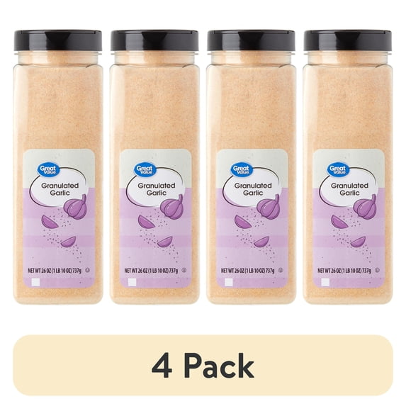 (4 pack) Great Value Granulated Garlic, 26 oz