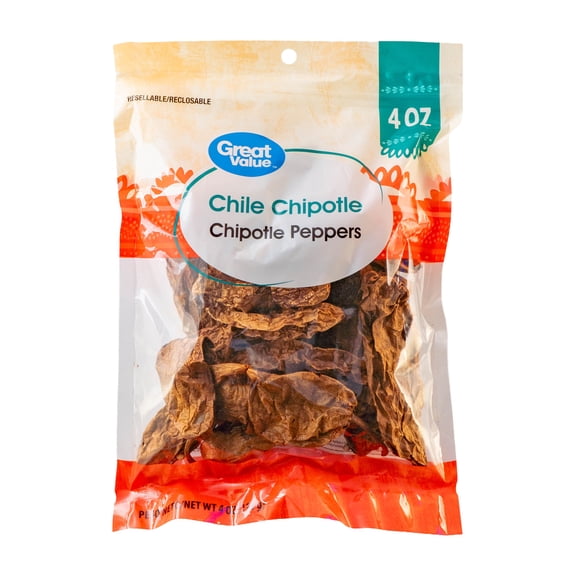 Great Value Dried Chipotle Chiles, 4 oz