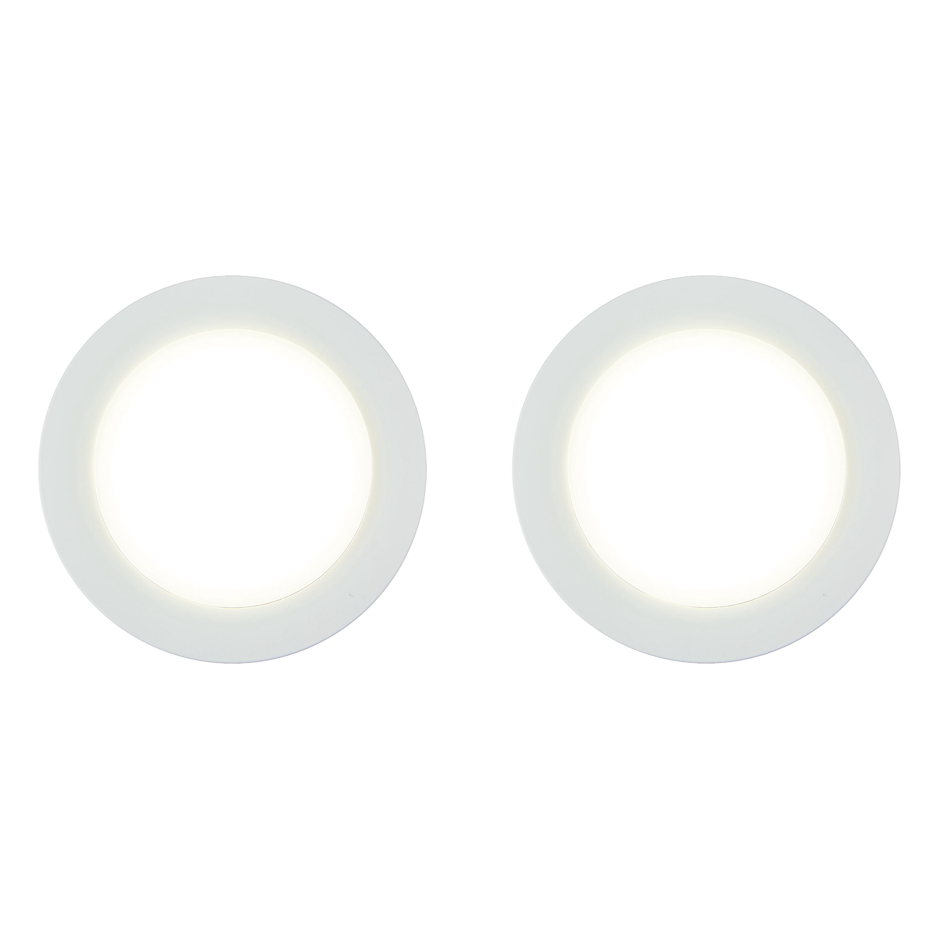 Great Value Wireless Frosted LED Puck Lights, 2 Pack