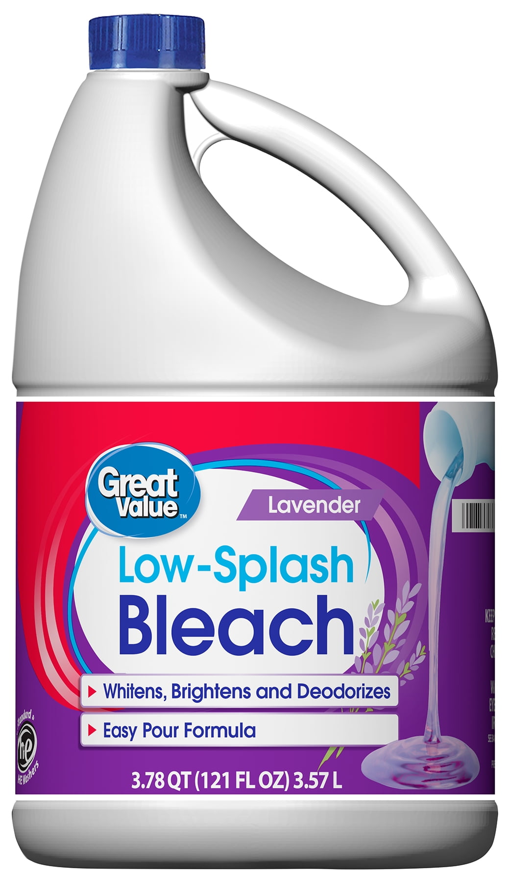 Bach LT180ML37⭐︎GP Great Value Low Splash Bleach, Lavender Scent, 121 fl oz - Walmart.com