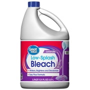 Great Value Low Splash Bleach, Lavender Scent, 121 fl oz