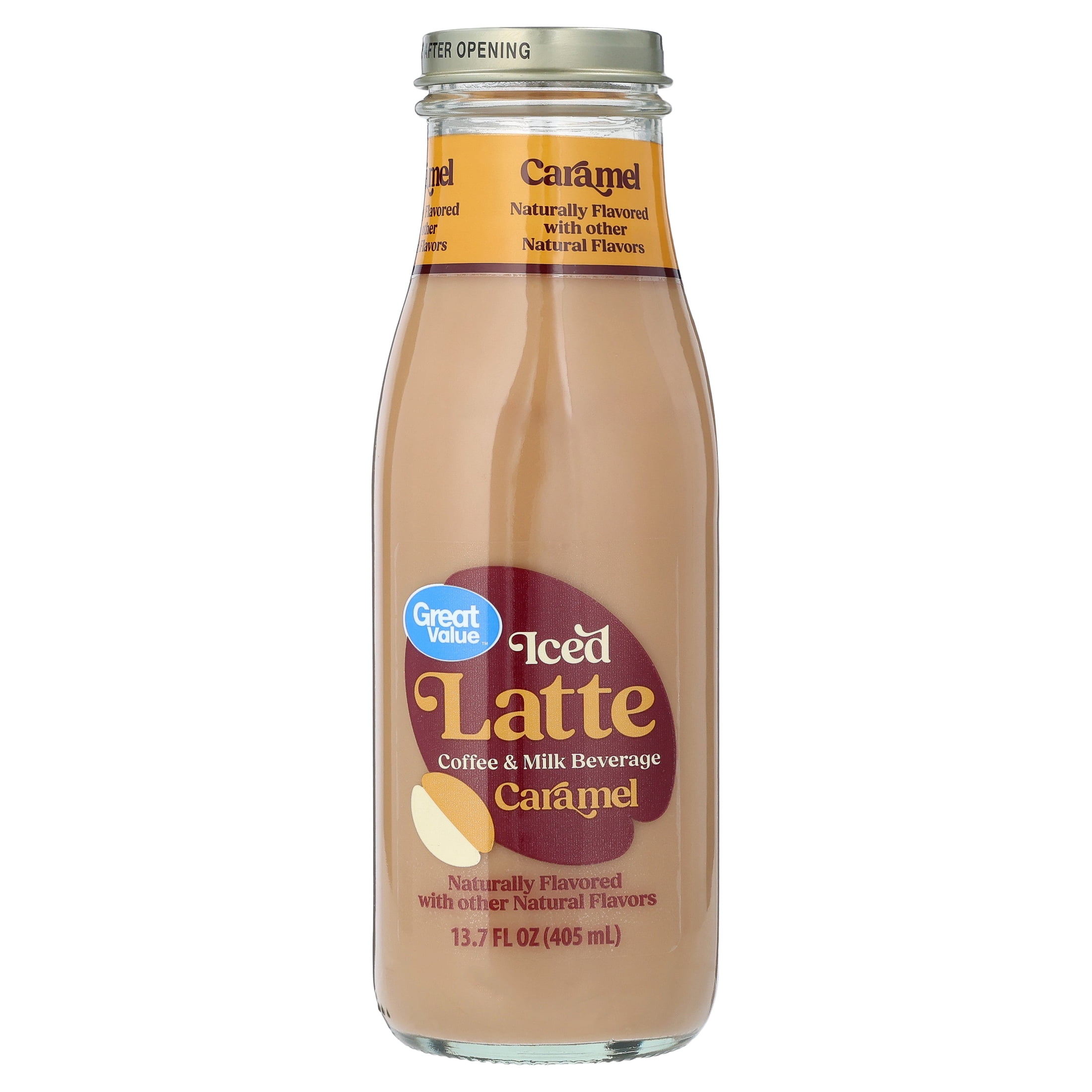 Great Value Iced Caramel Latte Coffee and Milk Beverage, 13.7 fl oz