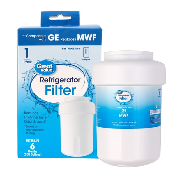 GreatValueReplacement Refrigerator Water Filter Compatible with GESmartWaterMWF /MWFP /GWF
