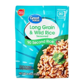 Great Value Ready-to-Heat 90-Second Long Grain & Wild Rice Pouch, 8.8 oz