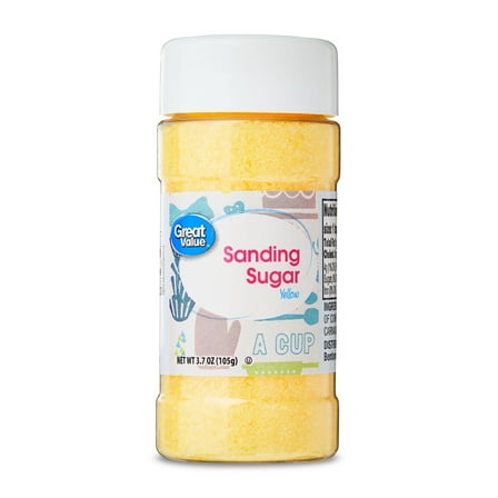 Great Value Yellow Sanding Sugar, 3.7 oz