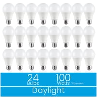 24-Pack Great Value 14W 1600 Lumens 18YR A19 LED Light Bulbs only