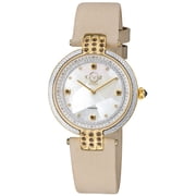 Gevril Matera Womens Beige Leather Quartz Watch 12808