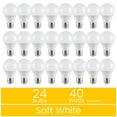 thumbnail image 1 of Great Value 18YR A19 LED Light Bulb, 6W (40W Equivalent) Dimmable Soft White E26 Medium Base, 24 Pack, 1 of 12