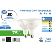 PAR38 Halogen Flood Light 100W 120V – 1800LM, 2800K Warm White, Dimmable E26 Base – Long Life, High CRI (Single Bulb)