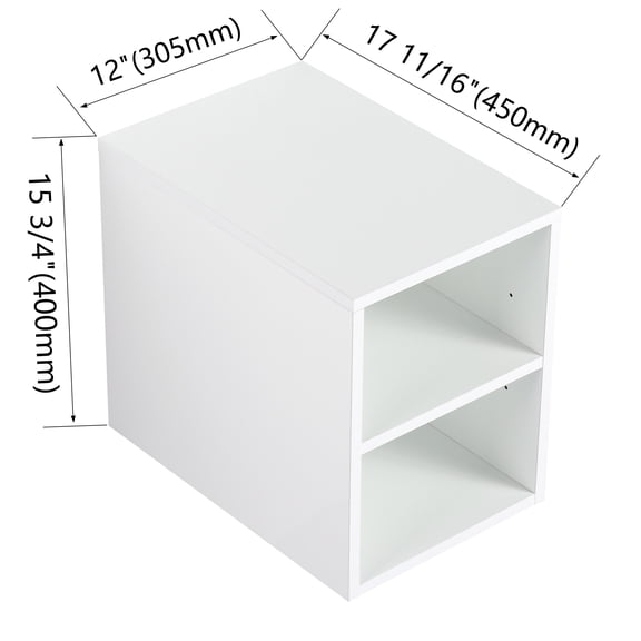 GVCXZBSS 12 Inch Small Wall Mounted Storage Shelves, Glossy White Bathroom Storage  KD-Packing