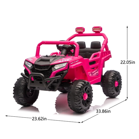 GVCXZBSS 12V Kids Ride On UTV - 2.4G Remote, 2Hr Run Time