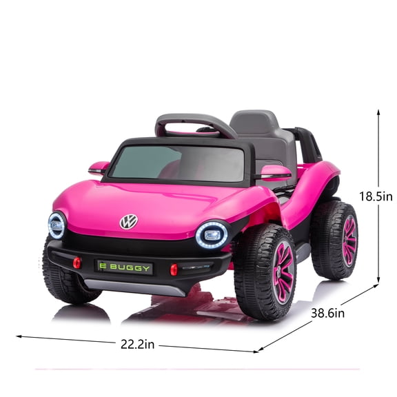 GVCXZBSS 12V Licensed Volkswagen Beetle Ride On Car