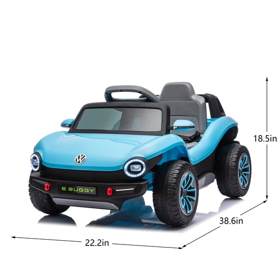 GVCXZBSS 12V Licensed Volkswagen Beetle Ride On Car