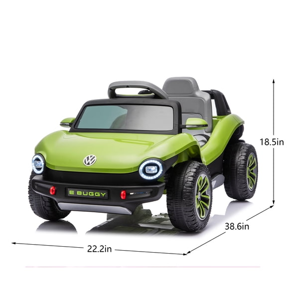 GVCXZBSS 12V Licensed Volkswagen Beetle Ride On Car