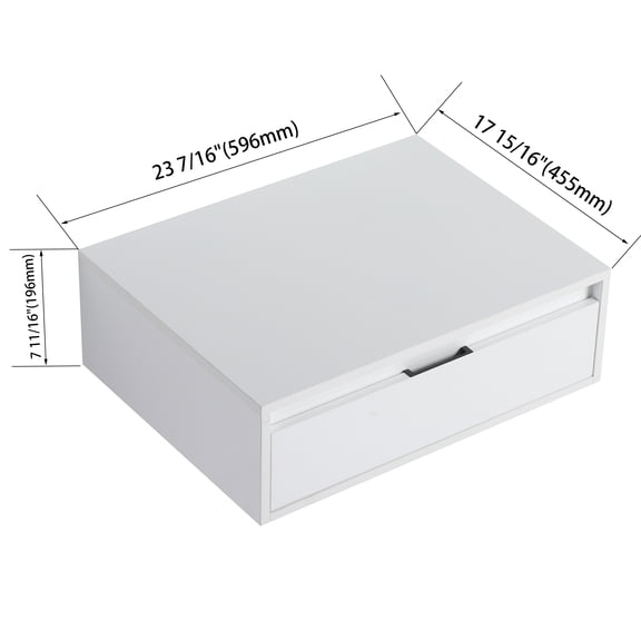 GVCXZBSS 24 Bathroom Cabinet Vanity - Soft Close, Glossy White