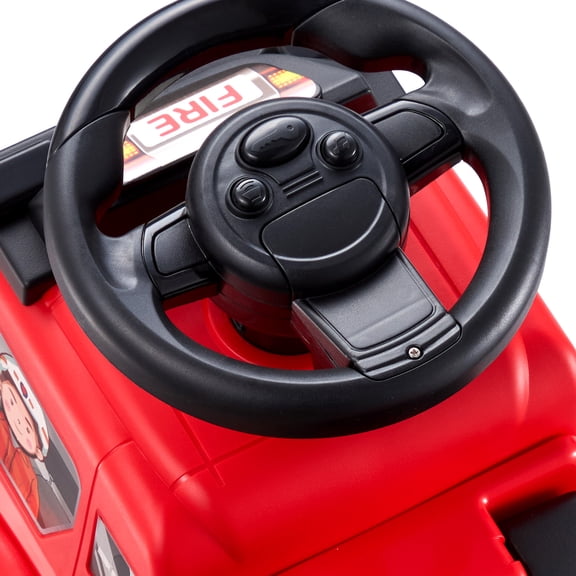 GVCXZBSS Toddler Ride On Push Car - Red Pedal Racer Toy for 1-3 Year Olds with Music & Storage