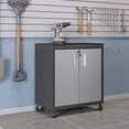 thumbnail image 1 of GVCXZBSS Rolling Garage Cabinet - Dark Gray - 31.5" Storage with 2 Doors & Shelf, 1 of 10