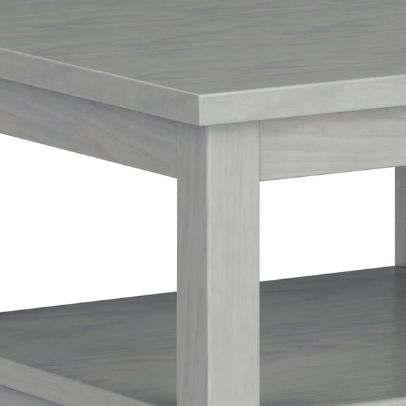 GVCXZBSS Warm Shaker End Table - 20" Wide, Fog Grey Solid Wood