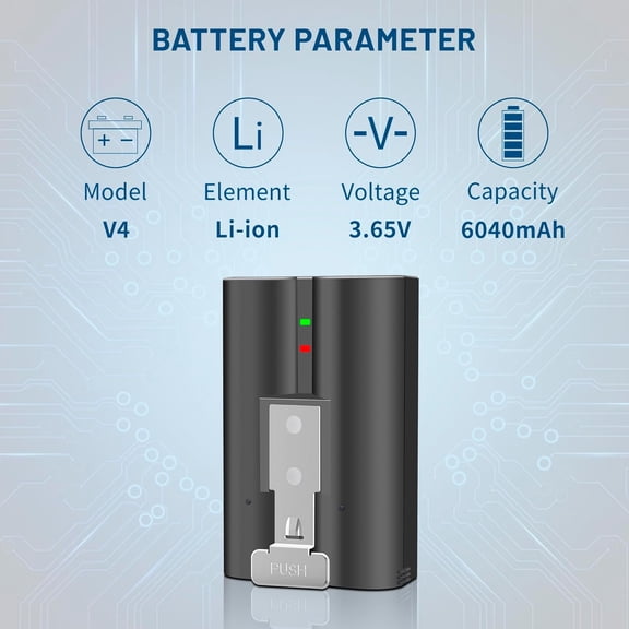 GVDCC-1 Pack Rechargeable V4 Battery 3.65V for Ring-Doorbell Camera 1/2/3/4 /USB Charging Station,Stick Up Cam Battery (2nd & 3rd Gen),4 Camera,Stick Up Camera,Spotlight Camera,Spotlight Camera Solar